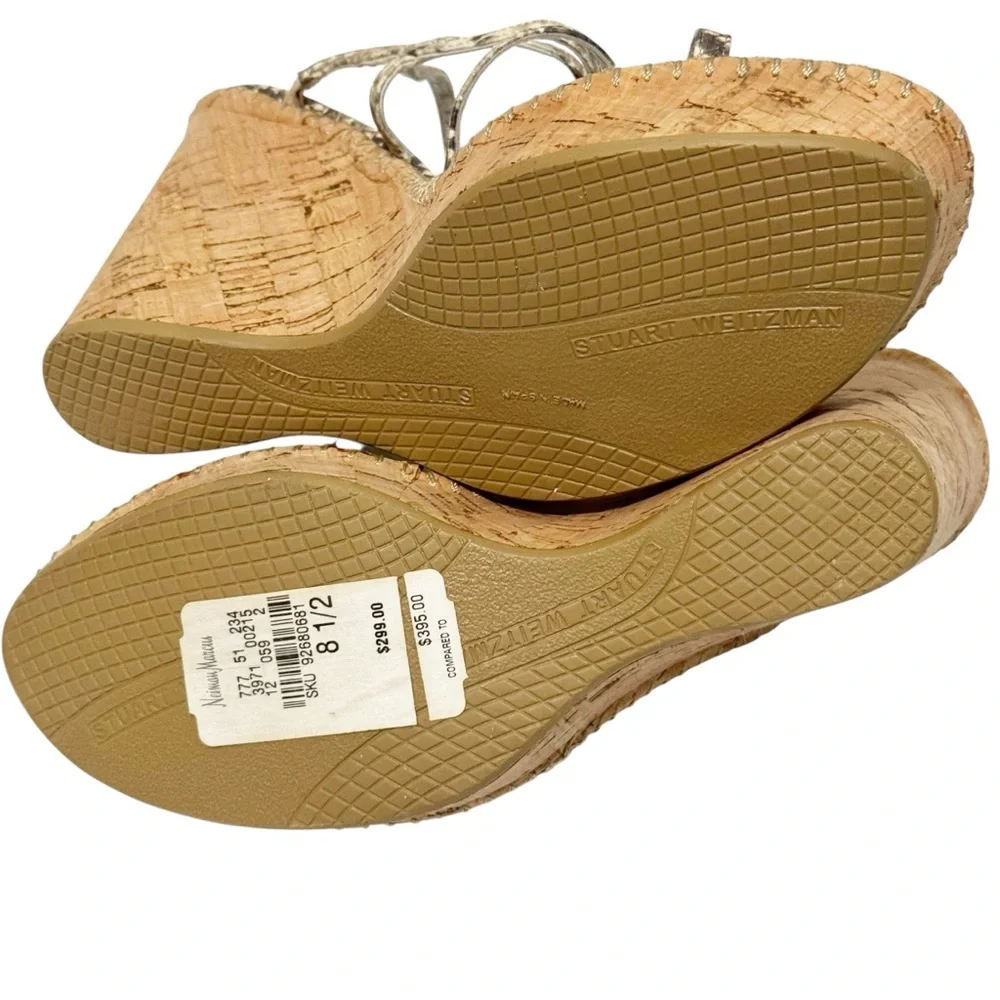 Stuart Weitzman Acrobat Roccia Serpent Wedge 8.5